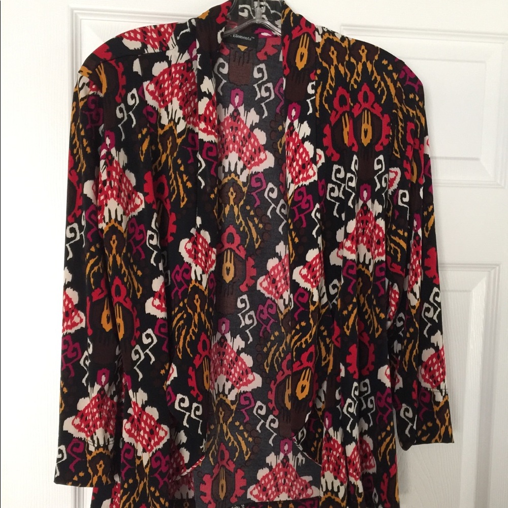 Colorful ladies casual wrap Size 6